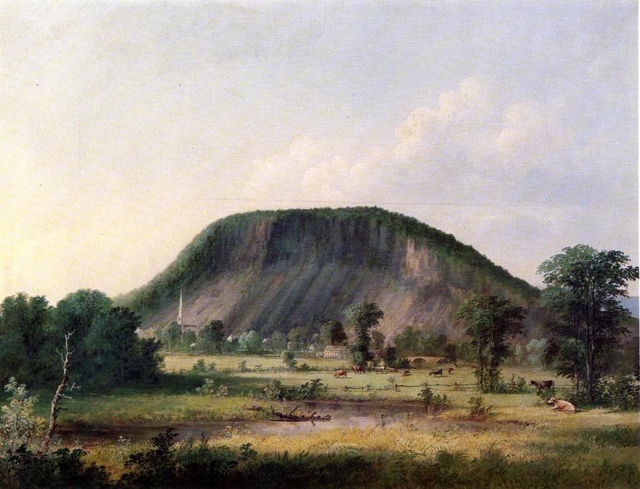 Wikioo.org - The Encyclopedia of Fine Arts - Painting, Artwork by George Henry Durrie - West Rock, New Haven