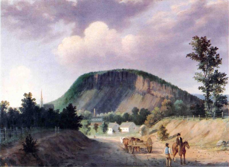 Wikioo.org - The Encyclopedia of Fine Arts - Painting, Artwork by George Henry Durrie - West Rock, New Haven