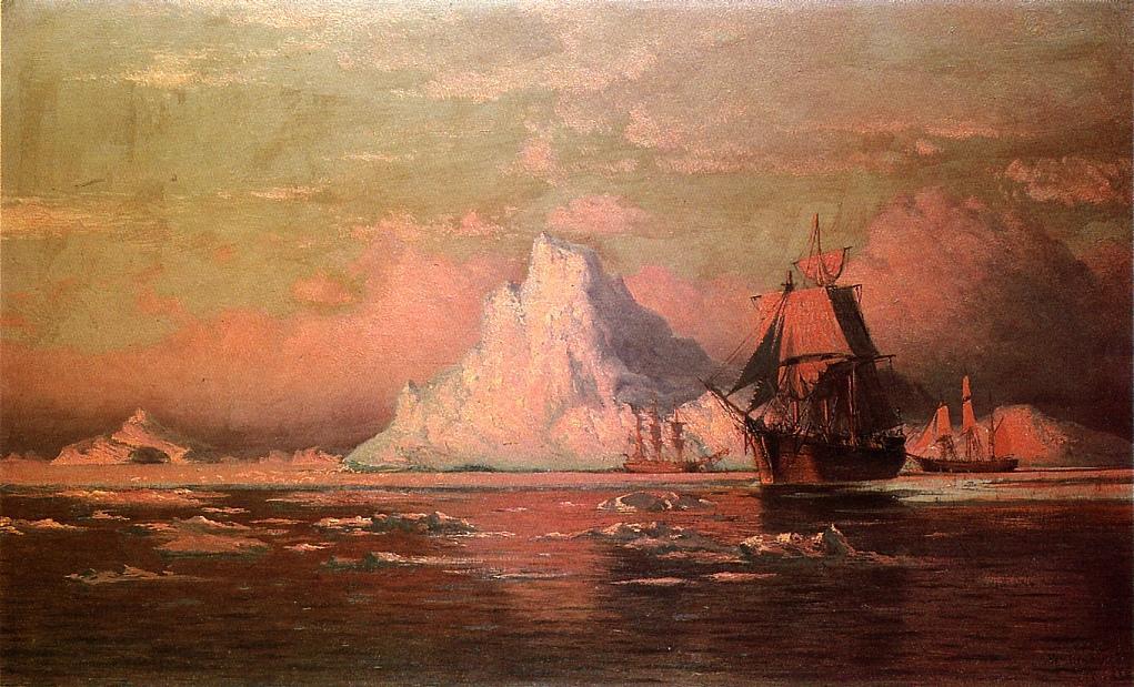 Wikioo.org - สารานุกรมวิจิตรศิลป์ - จิตรกรรม William Bradford - Whalers After the Nip in Melville Bay