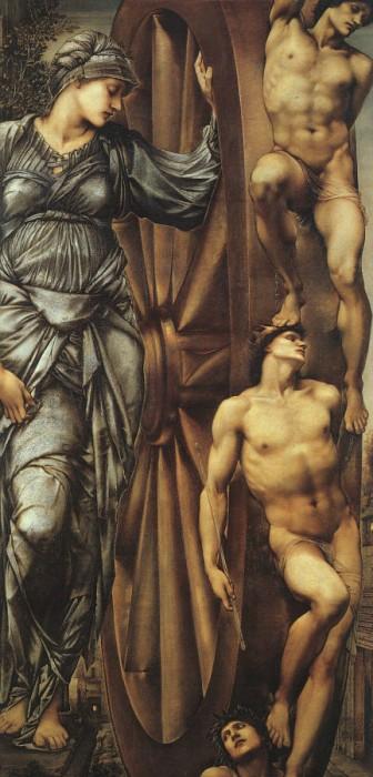 Wikioo.org – L'Encyclopédie des Beaux Arts - Peinture, Oeuvre de Edward Coley Burne-Jones - le roue des fortune