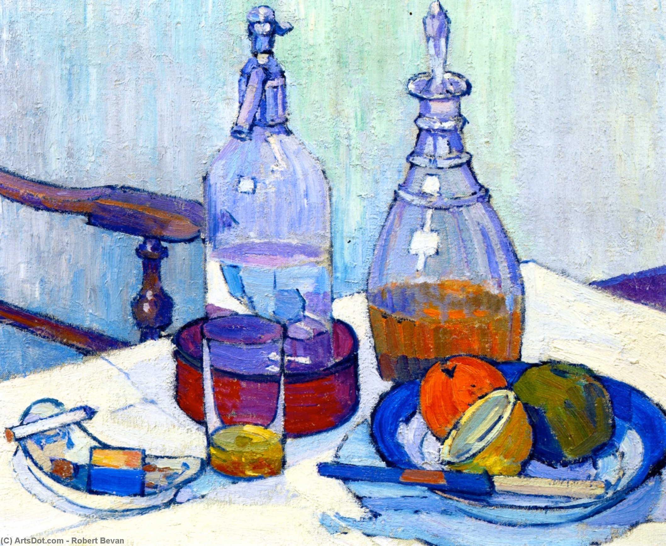 Wikioo.org - The Encyclopedia of Fine Arts - Painting, Artwork by Robert Bevan - Whisky and Soda