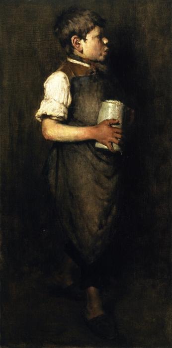 Wikioo.org - The Encyclopedia of Fine Arts - Painting, Artwork by William Merritt Chase - The Whistling Boy
