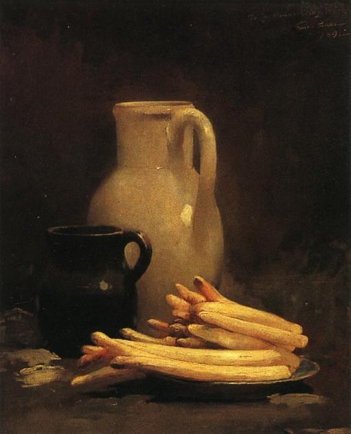 WikiOO.org - Encyclopedia of Fine Arts - Malba, Artwork Soren Emil Carlsen - White Asparagus