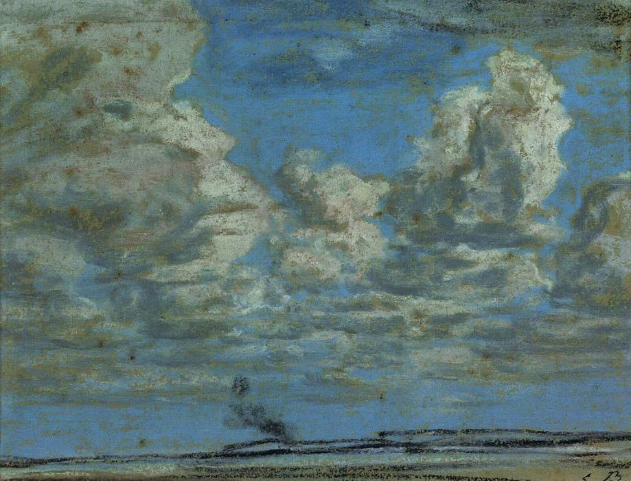Wikioo.org - The Encyclopedia of Fine Arts - Painting, Artwork by Eugène Louis Boudin - White Clouds