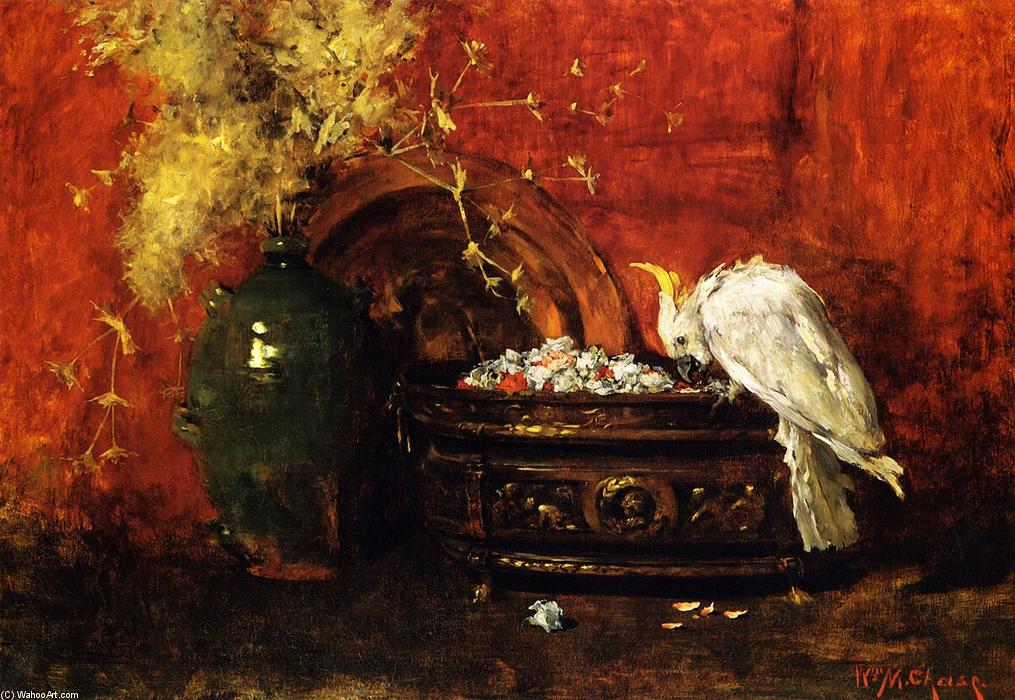 Wikioo.org - The Encyclopedia of Fine Arts - Painting, Artwork by William Merritt Chase - White Cockatoo