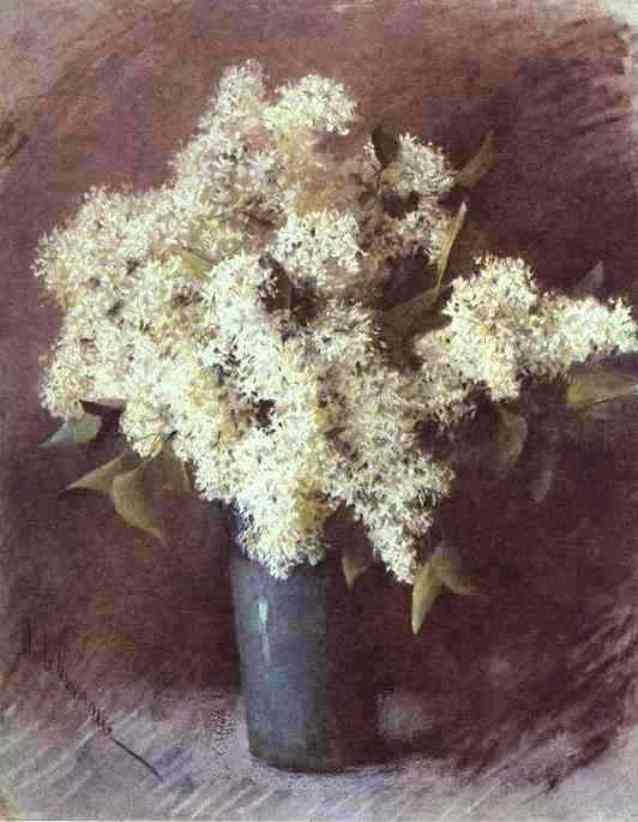 WikiOO.org - Encyclopedia of Fine Arts - Schilderen, Artwork Isaak Ilyich Levitan - White Lilac