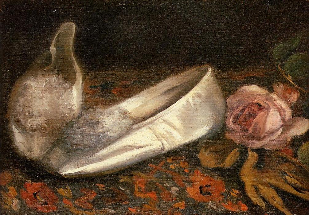 Wikioo.org - The Encyclopedia of Fine Arts - Painting, Artwork by Eva Gonzales - White Shoes