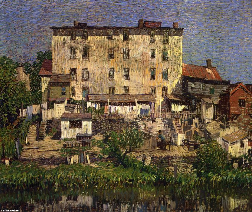 Wikioo.org - The Encyclopedia of Fine Arts - Painting, Artwork by Robert Spencer - The White Tenement