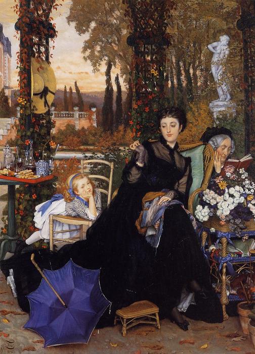 Wikioo.org - The Encyclopedia of Fine Arts - Painting, Artwork by James Jacques Joseph Tissot - A Widow