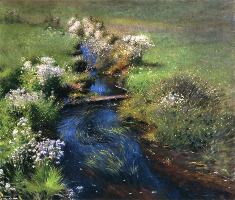 Wikioo.org - The Encyclopedia of Fine Arts - Painting, Artwork by Dennis Miller Bunker - Wild Asters