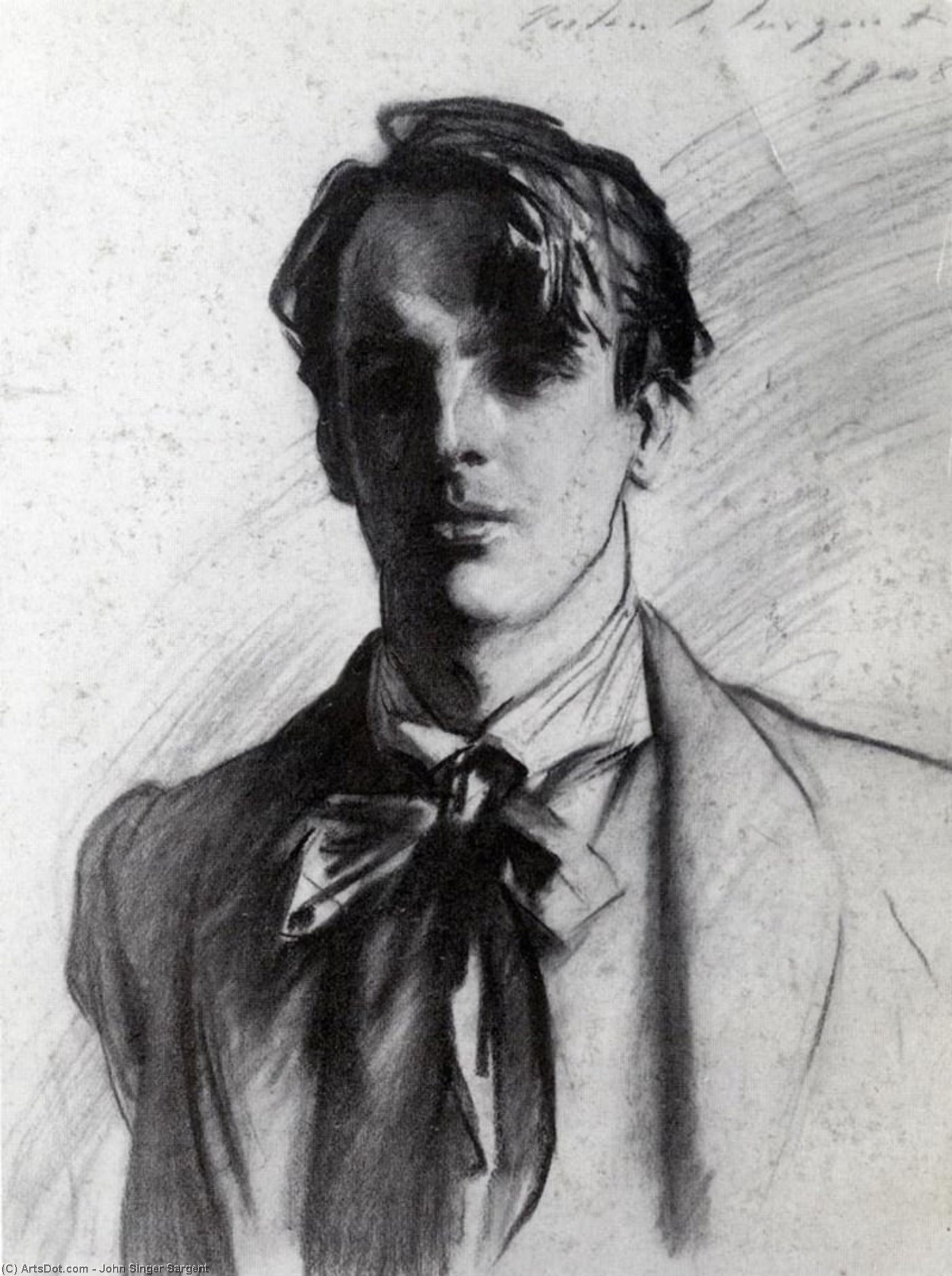 WikiOO.org - Encyclopedia of Fine Arts - Maleri, Artwork John Singer Sargent - William Butler Yeats