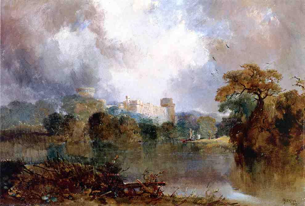 WikiOO.org - Güzel Sanatlar Ansiklopedisi - Resim, Resimler Thomas Moran - Windsor Castle