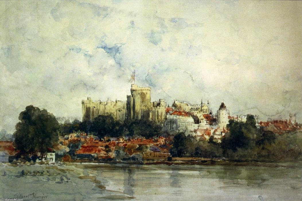 WikiOO.org - Encyclopedia of Fine Arts - Maleri, Artwork Gilbert Munger - Windsor Castle