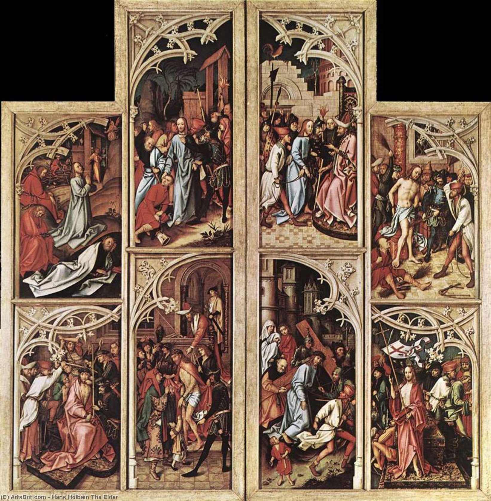 Wikioo.org - The Encyclopedia of Fine Arts - Painting, Artwork by Hans Holbein The Elder - Wings of the Kaisheim Altarpiece