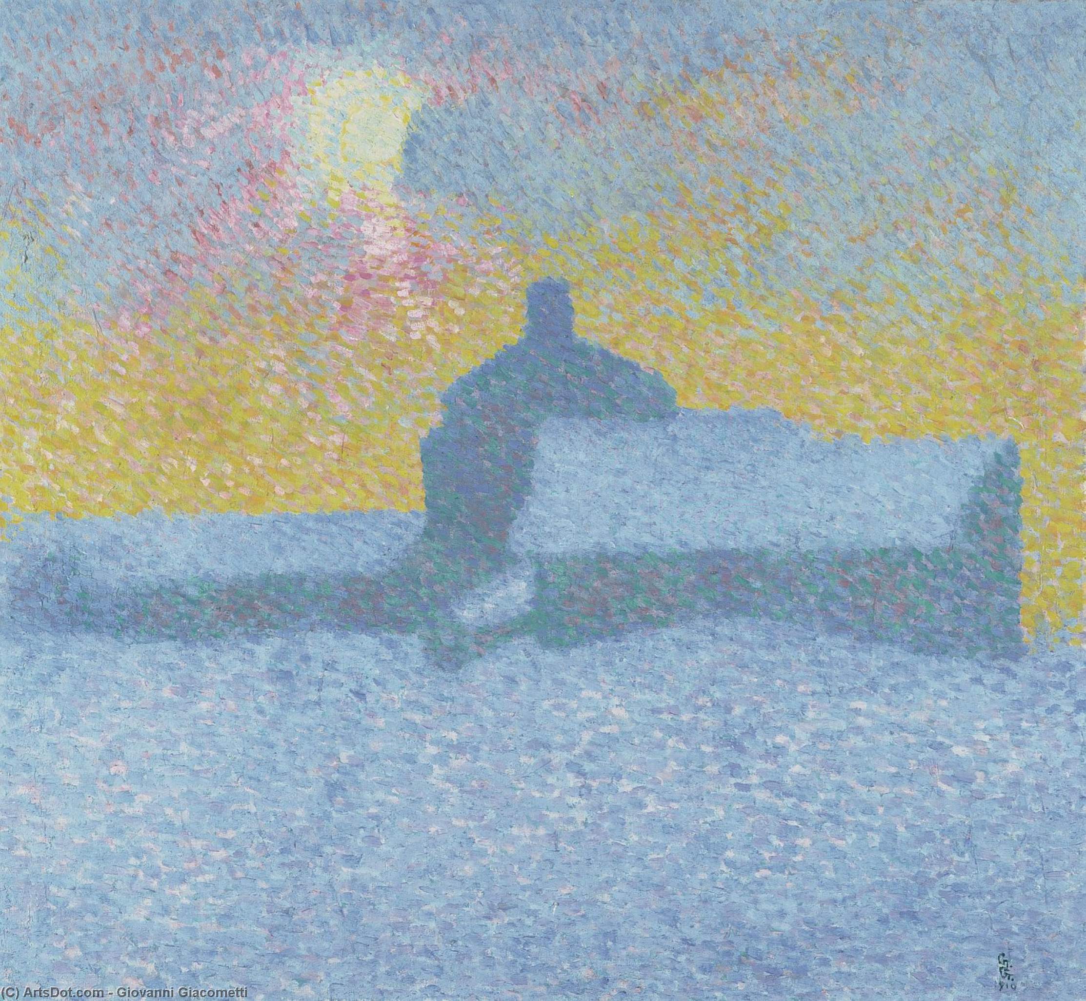 Wikioo.org - Die Enzyklopädie bildender Kunst - Malerei, Kunstwerk von Giovanni Giacometti - im Winter