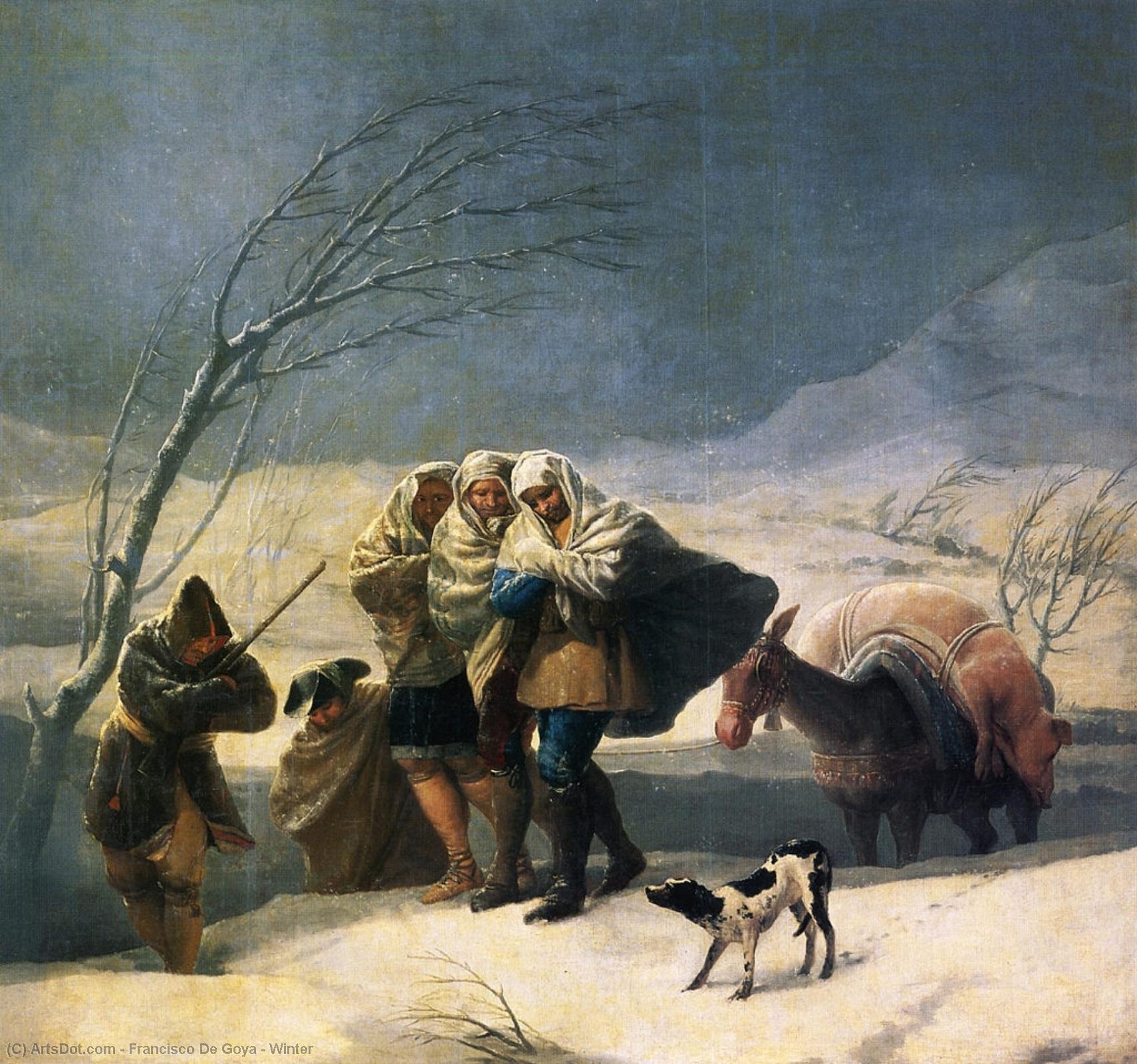 Wikioo.org - The Encyclopedia of Fine Arts - Painting, Artwork by Francisco De Goya - Winter