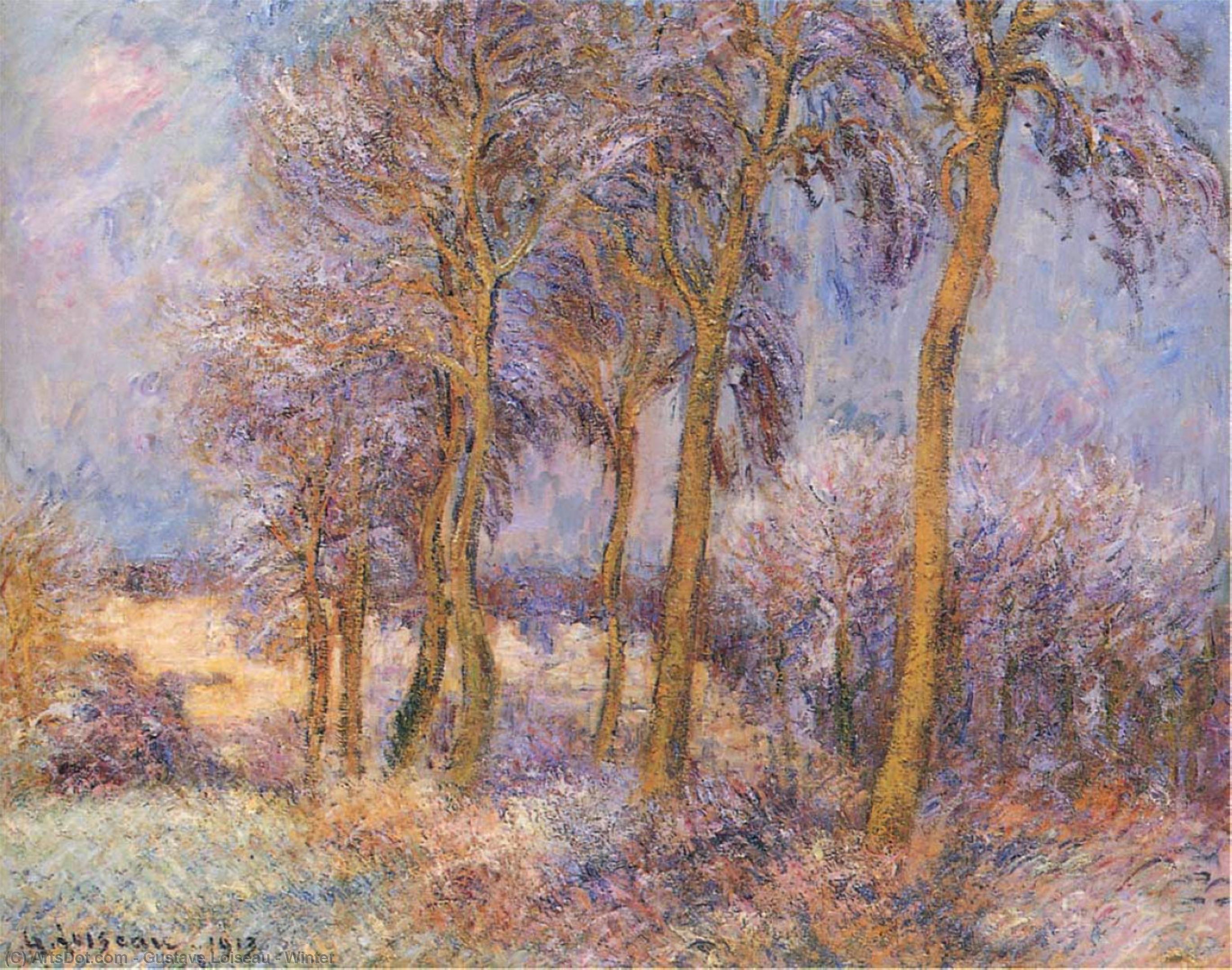 Wikioo.org - The Encyclopedia of Fine Arts - Painting, Artwork by Gustave Loiseau - Winter
