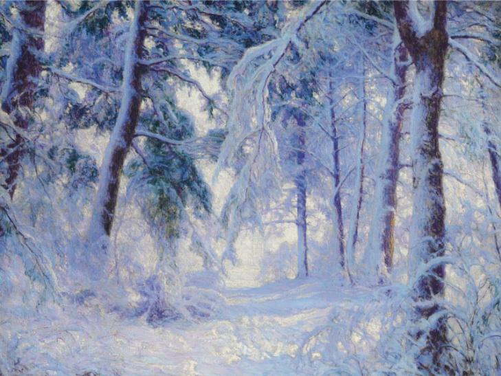 Wikioo.org - The Encyclopedia of Fine Arts - Painting, Artwork by Walter Launt Palmer - Winter Forest