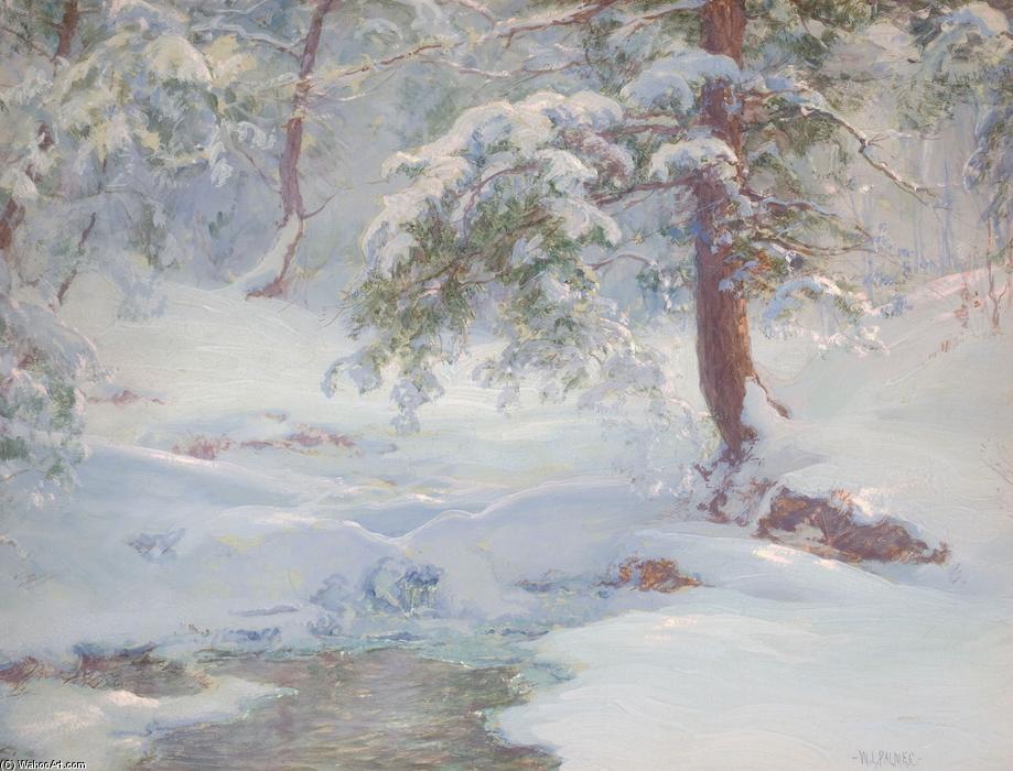 Wikioo.org - The Encyclopedia of Fine Arts - Painting, Artwork by Walter Launt Palmer - A Winter Idyll
