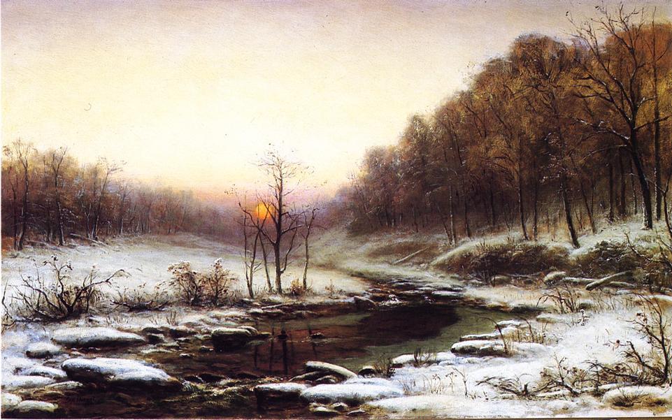 WikiOO.org - Εγκυκλοπαίδεια Καλών Τεχνών - Ζωγραφική, έργα τέχνης George Hetzel - Winter Morning