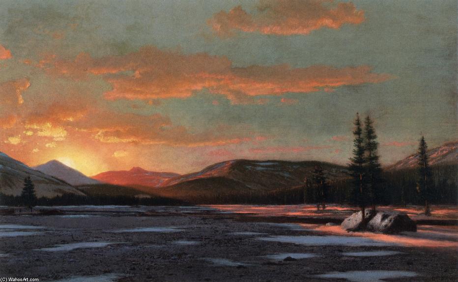 Wikioo.org - The Encyclopedia of Fine Arts - Painting, Artwork by William Bradford - Winter Sunset