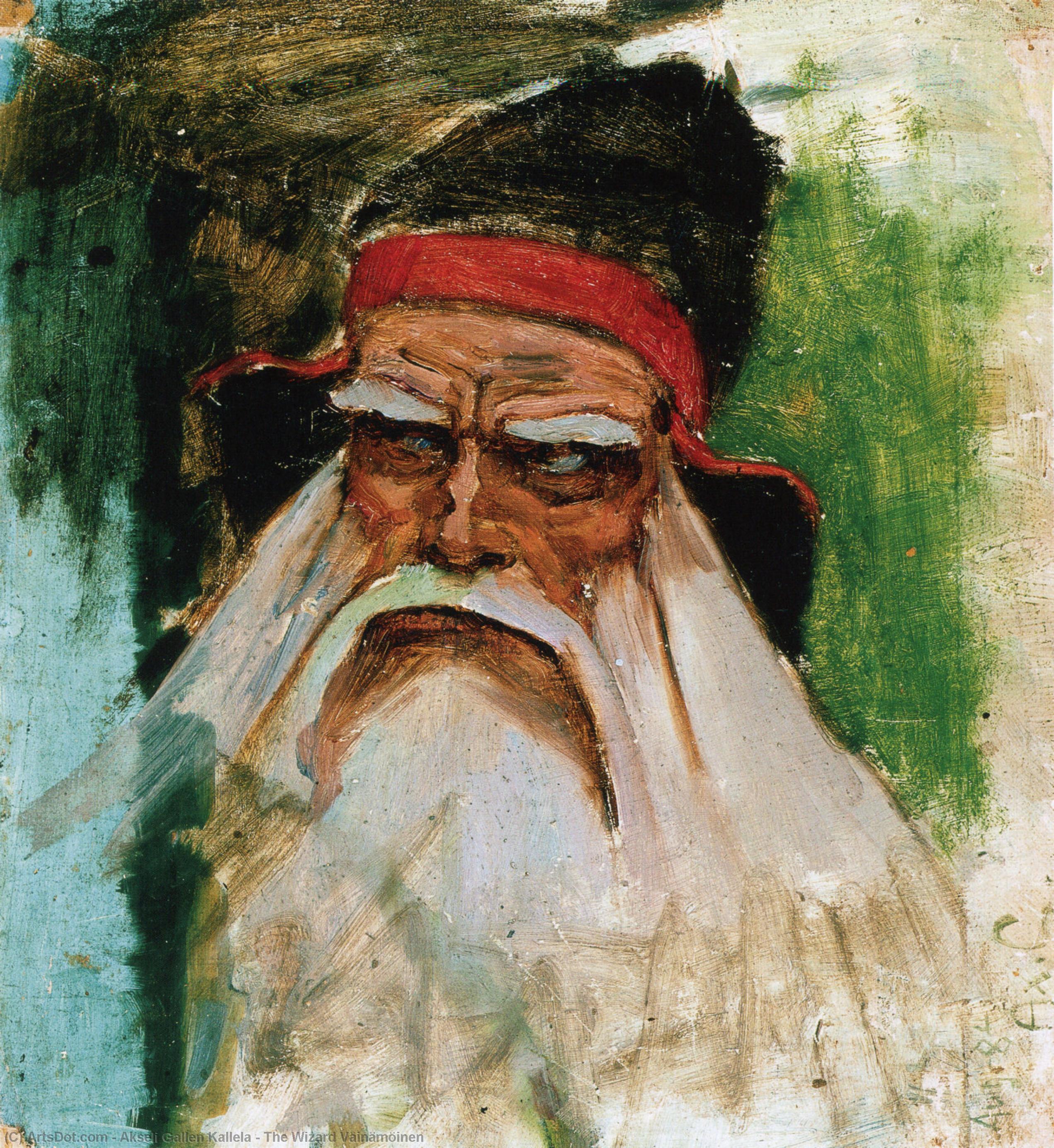 Wikioo.org - The Encyclopedia of Fine Arts - Painting, Artwork by Akseli Gallen Kallela - The Wizard Väinämöinen