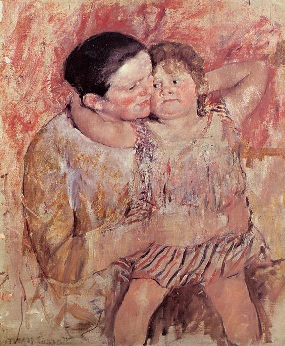 Wikioo.org - The Encyclopedia of Fine Arts - Painting, Artwork by Mary Stevenson Cassatt - Woman and Child