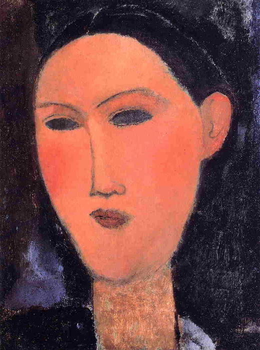 Wikioo.org - The Encyclopedia of Fine Arts - Painting, Artwork by Amedeo Modigliani - Woman's Head