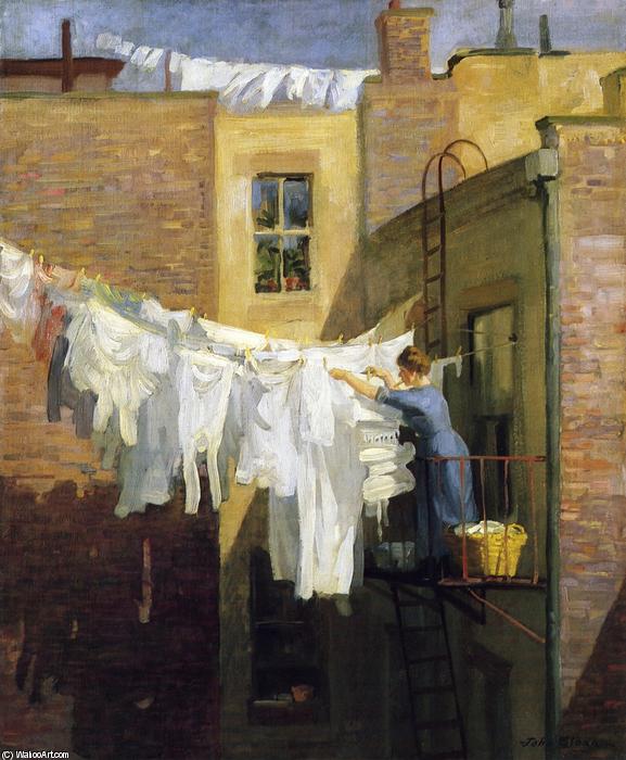 Wikioo.org - The Encyclopedia of Fine Arts - Painting, Artwork by John Sloan - A Woman's Work