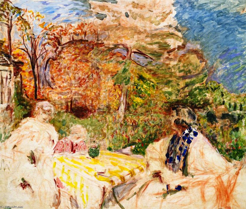 Wikioo.org - The Encyclopedia of Fine Arts - Painting, Artwork by Jean Edouard Vuillard - Women and Child at Clos Cézanne
