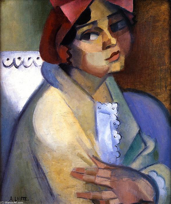 Wikioo.org - The Encyclopedia of Fine Arts - Painting, Artwork by Andre Lhote - Woman in a Bonnet, Sulking