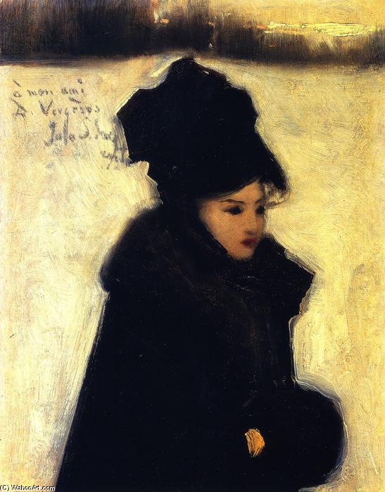 WikiOO.org - Εγκυκλοπαίδεια Καλών Τεχνών - Ζωγραφική, έργα τέχνης John Singer Sargent - Woman in Furs