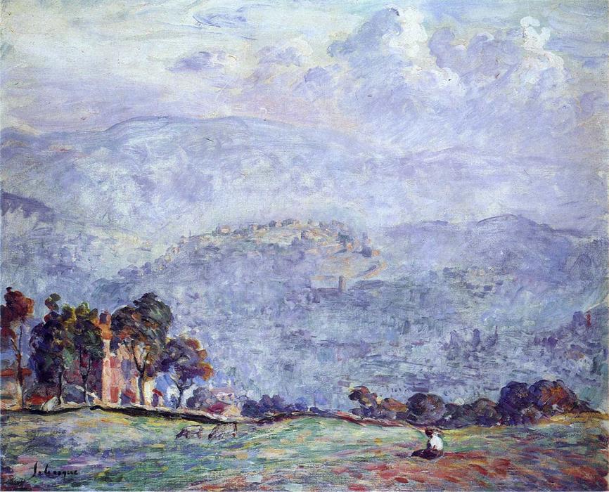 Wikioo.org - The Encyclopedia of Fine Arts - Painting, Artwork by Henri Lebasque - A woman in a landscape