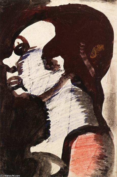 WikiOO.org - Enciklopedija dailės - Tapyba, meno kuriniai Georges Rouault - Woman in Profile
