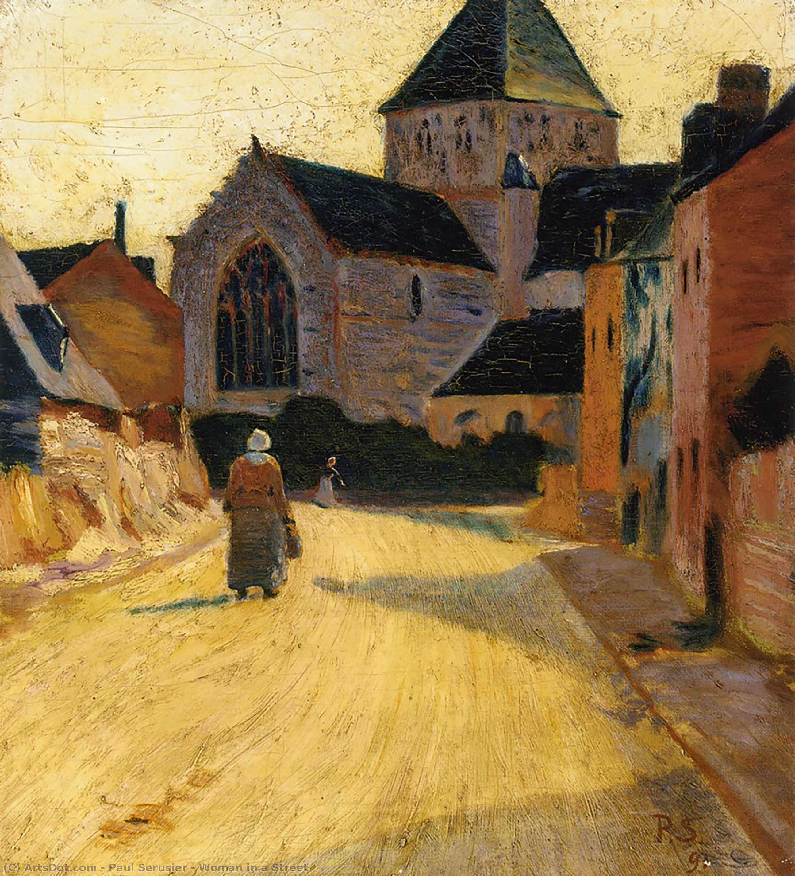 Wikioo.org - The Encyclopedia of Fine Arts - Painting, Artwork by Paul Serusier - Woman in a Street
