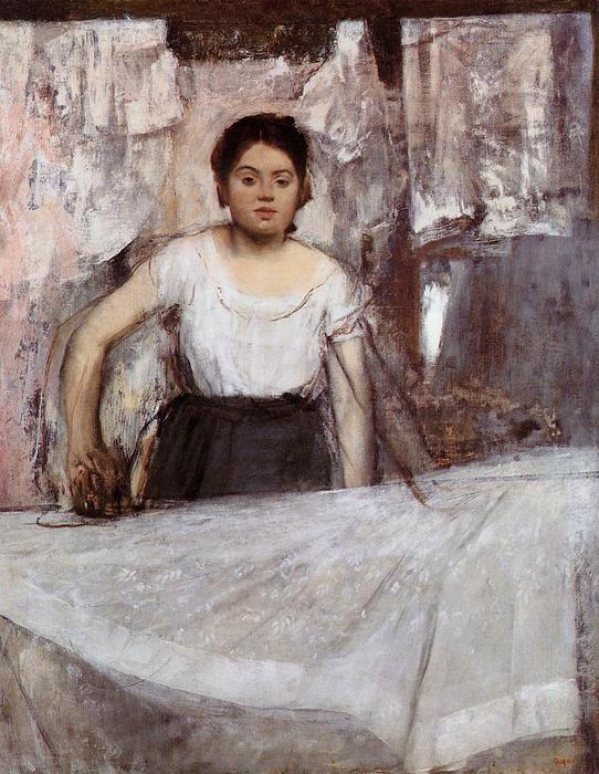 WikiOO.org - Енциклопедия за изящни изкуства - Живопис, Произведения на изкуството Edgar Degas - Woman Ironing