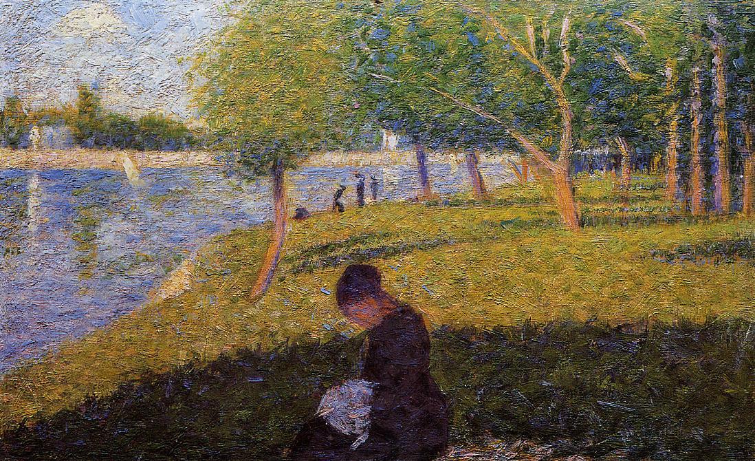 Wikioo.org - The Encyclopedia of Fine Arts - Painting, Artwork by Georges Pierre Seurat - Woman Sewint