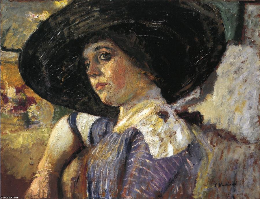 Wikioo.org - The Encyclopedia of Fine Arts - Painting, Artwork by Jean Edouard Vuillard - Woman with Hat