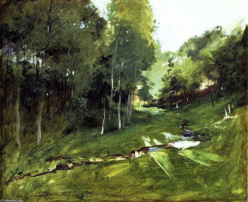 Wikioo.org - The Encyclopedia of Fine Arts - Painting, Artwork by John Singer Sargent - Wooded Landscape (also known as Les Chênes)