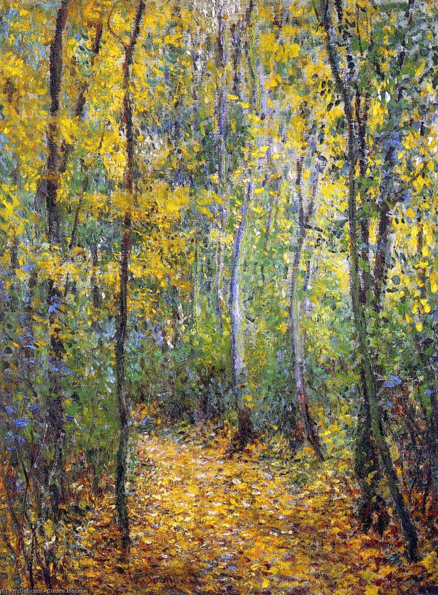 Wikioo.org - สารานุกรมวิจิตรศิลป์ - จิตรกรรม Claude Monet - Wood Lane