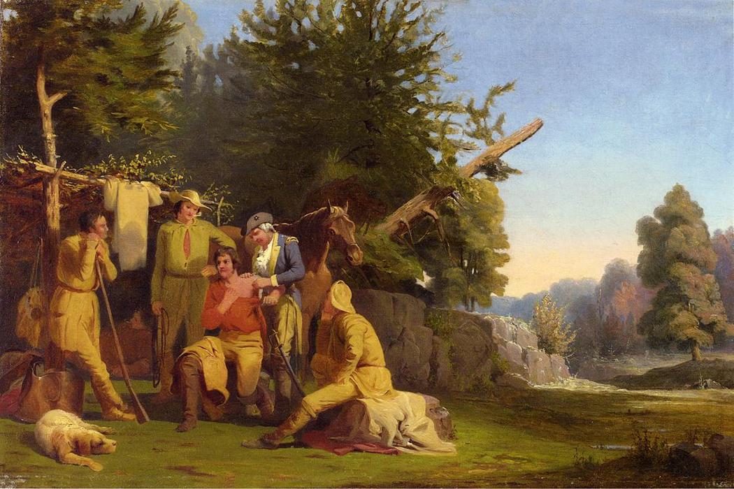 Wikioo.org - The Encyclopedia of Fine Arts - Painting, Artwork by William Tylee Ranney - The Wounded Scout