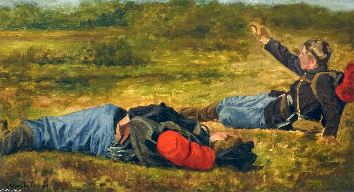 Wikioo.org - The Encyclopedia of Fine Arts - Painting, Artwork by William Trego - Wounded Soldiers (study)