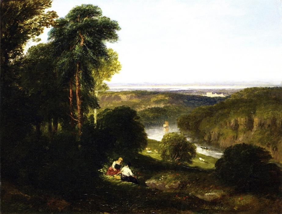Wikioo.org - The Encyclopedia of Fine Arts - Painting, Artwork by David Cox - The Wyndcliff, River Wye