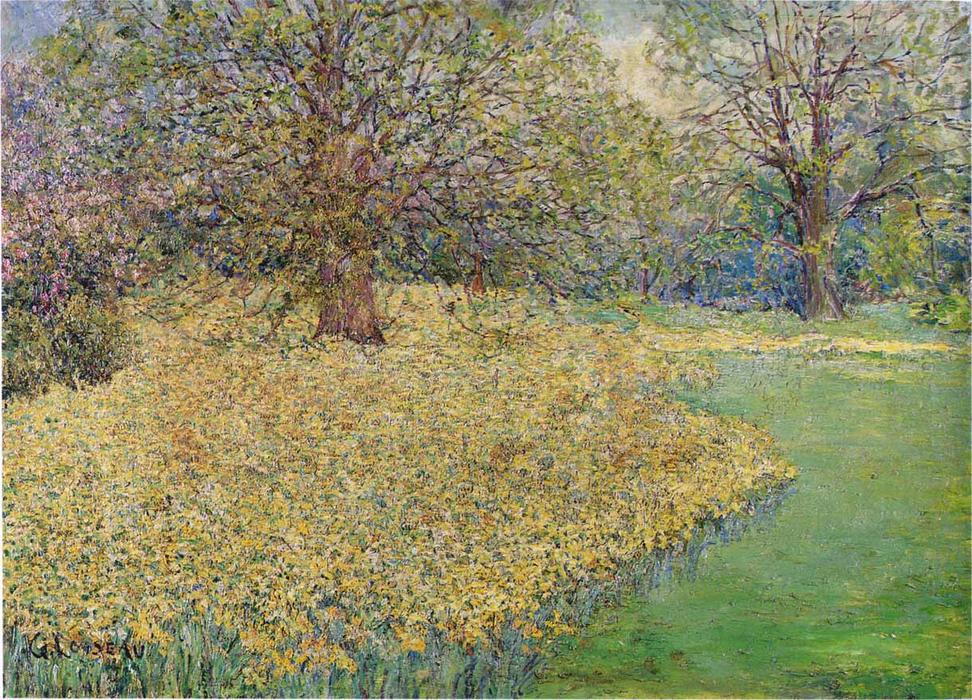 Wikioo.org - Bách khoa toàn thư về mỹ thuật - Vẽ tranh, Tác phẩm nghệ thuật Gustave Loiseau - Yellow Irises