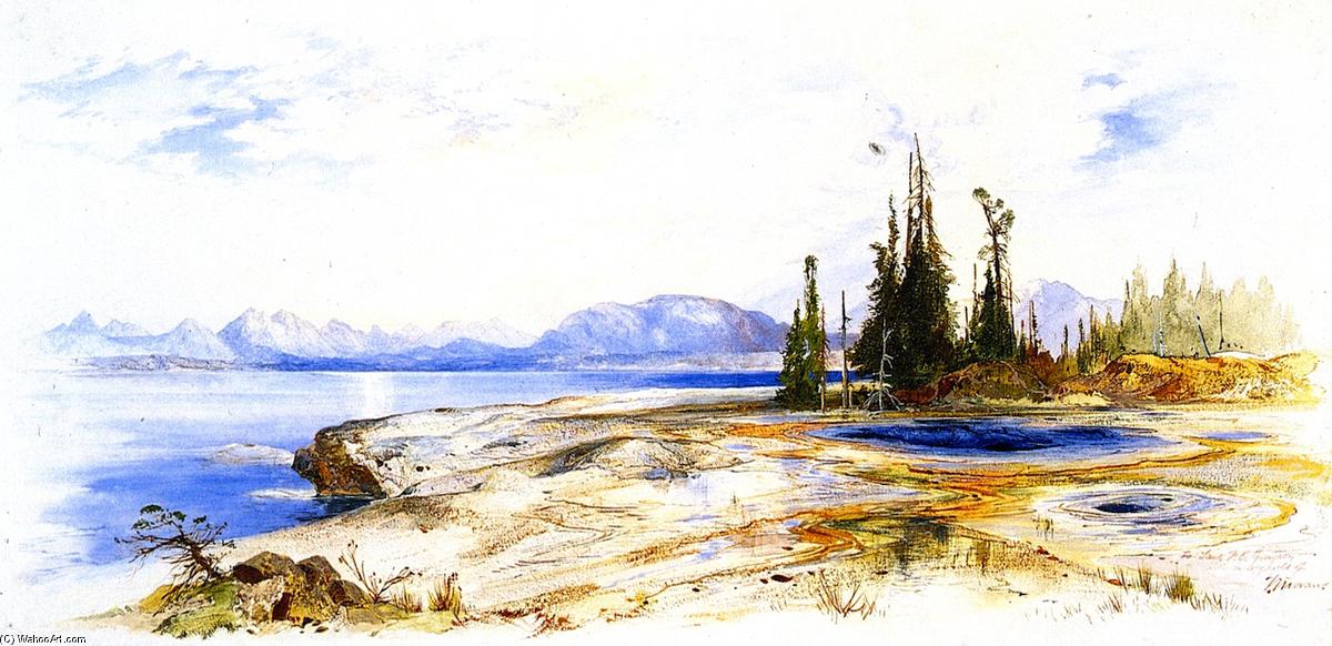 WikiOO.org - Εγκυκλοπαίδεια Καλών Τεχνών - Ζωγραφική, έργα τέχνης Thomas Moran - Yellowstone Lake