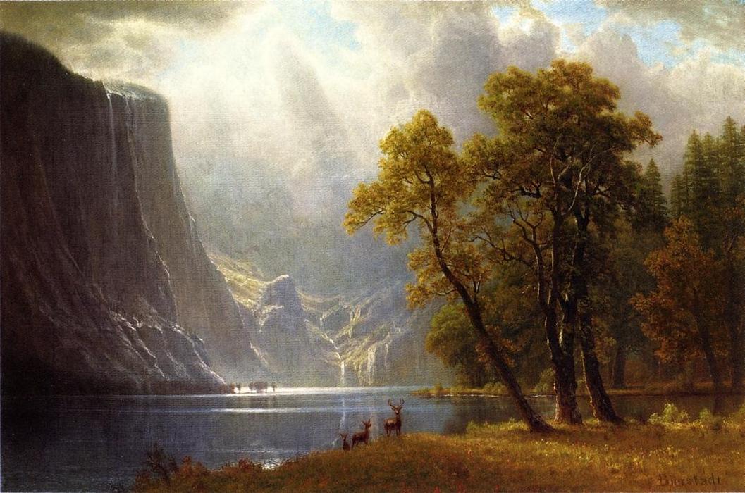 Wikioo.org - สารานุกรมวิจิตรศิลป์ - จิตรกรรม Albert Bierstadt - Yosemite Valley