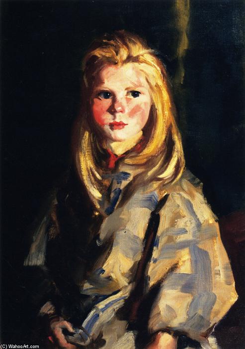 WikiOO.org - אנציקלופדיה לאמנויות יפות - ציור, יצירות אמנות Robert Henri - Young Blond Girl, Corrymore Lass (Bridget Lavelle)