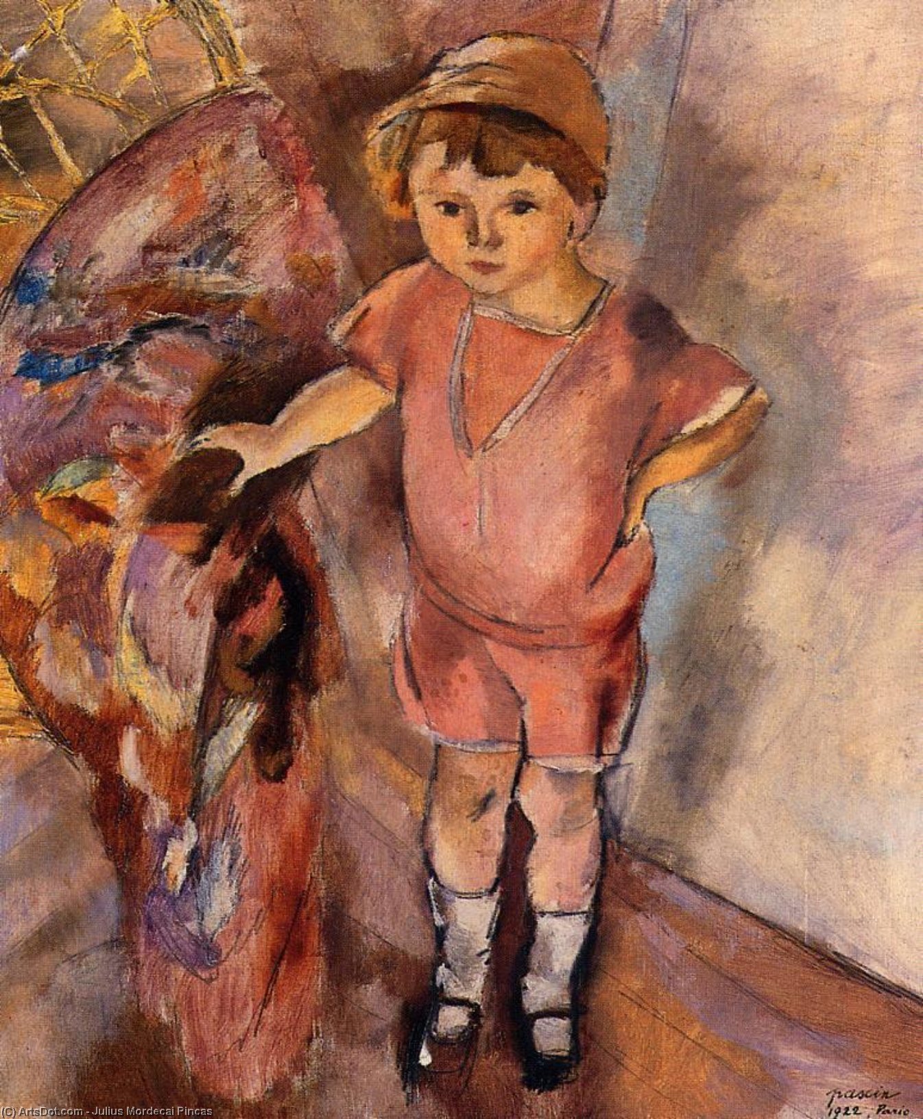 WikiOO.org - Енциклопедия за изящни изкуства - Живопис, Произведения на изкуството Julius Mordecai Pincas - Young Boy