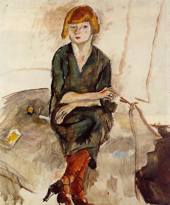 WikiOO.org - Enciklopedija dailės - Tapyba, meno kuriniai Julius Mordecai Pincas - Young English Woman