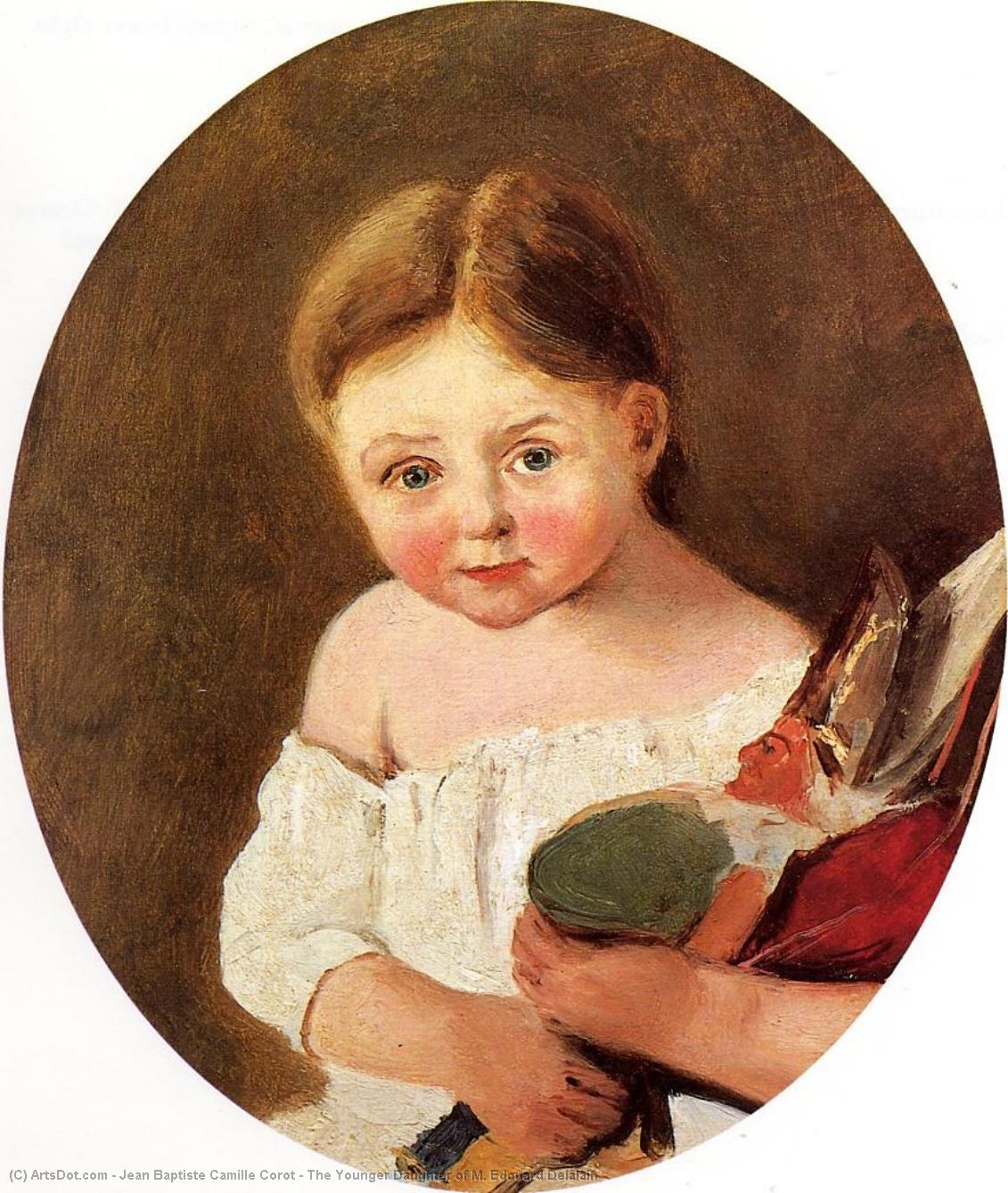 Wikioo.org – L'Enciclopedia delle Belle Arti - Pittura, Opere di Jean Baptiste Camille Corot - il più giovane Figlia di m . edouard delalain